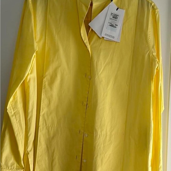 Ferragamo Bright Yellow Button-Up Shirt
